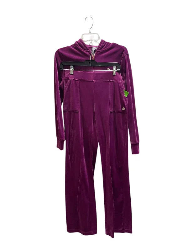 All-Season Jackets Pants Set 2pc By Juicy Couture In Purple, Size: S