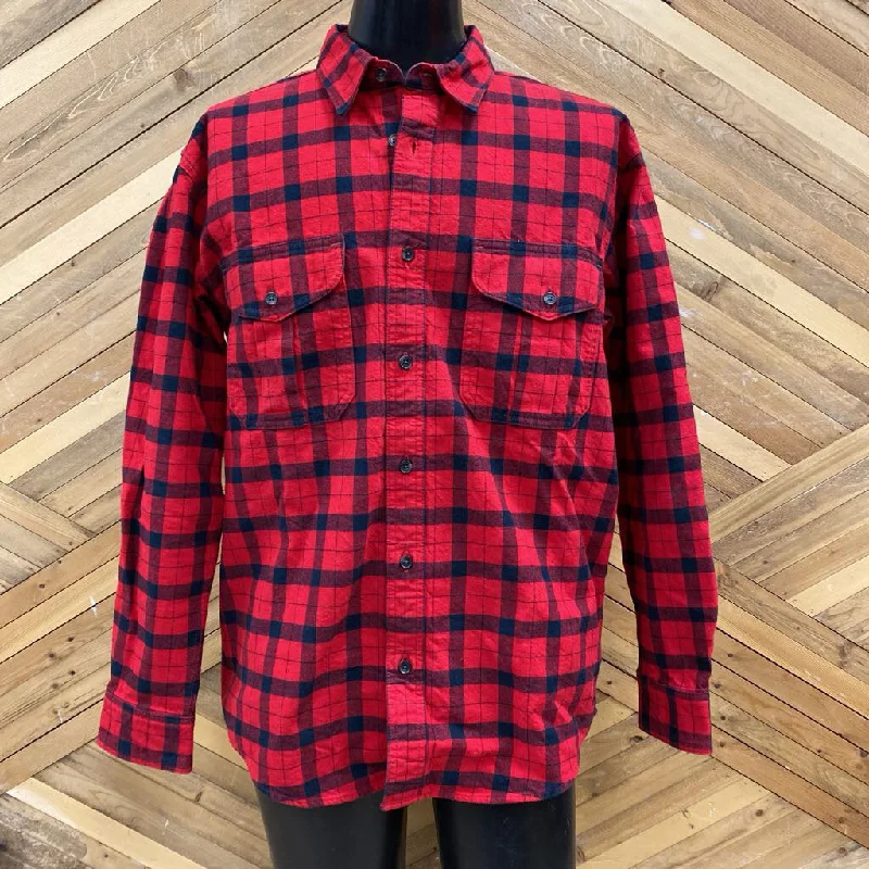 Filson - Men's Flannel Shirt - MSRP $195: Red/Black-men-MD