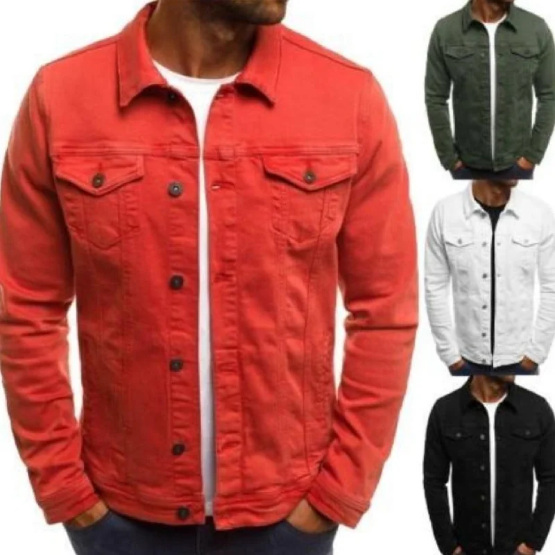 Mens Casual Dual Pocket Jacket