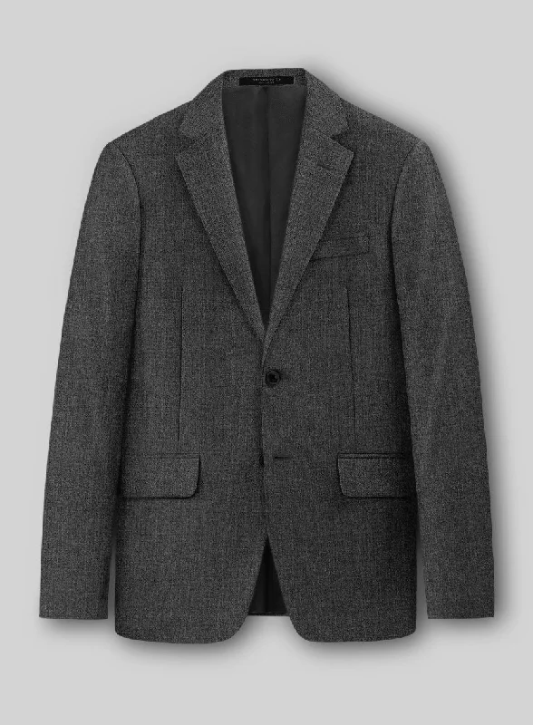 Napolean Stretch Dark Gray Wool Jacket