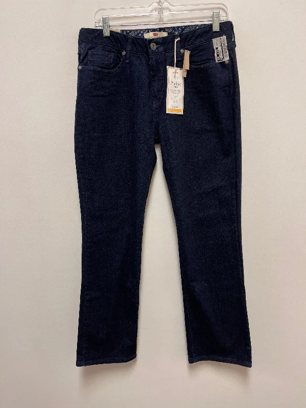 Stylish Boots Jeans Straight By Levis In Blue Denim, Size: 14petite