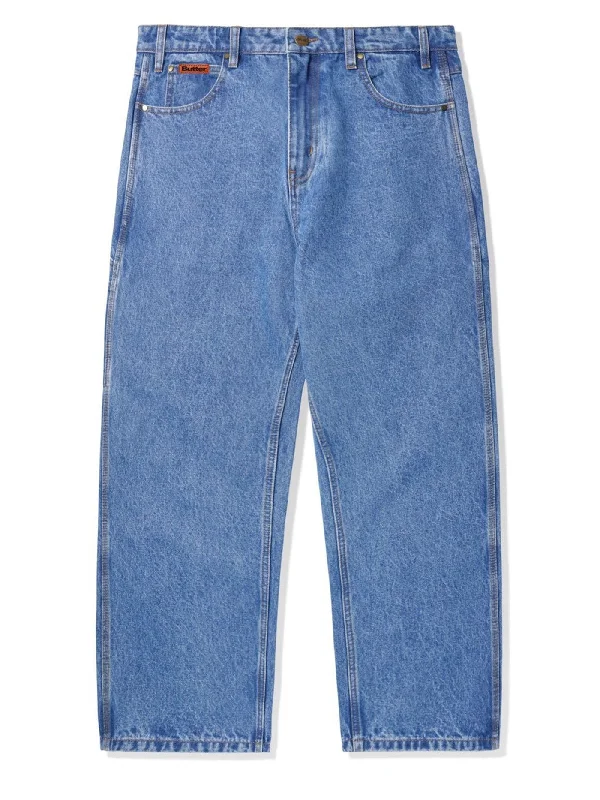 Relaxed Washed Indigo Jeans