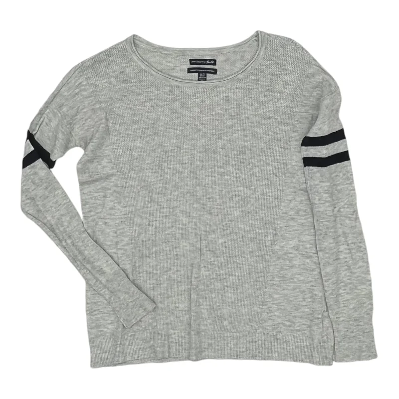 Sporty T-shirts Top Ls By American Eagle In Grey, Size:Xs