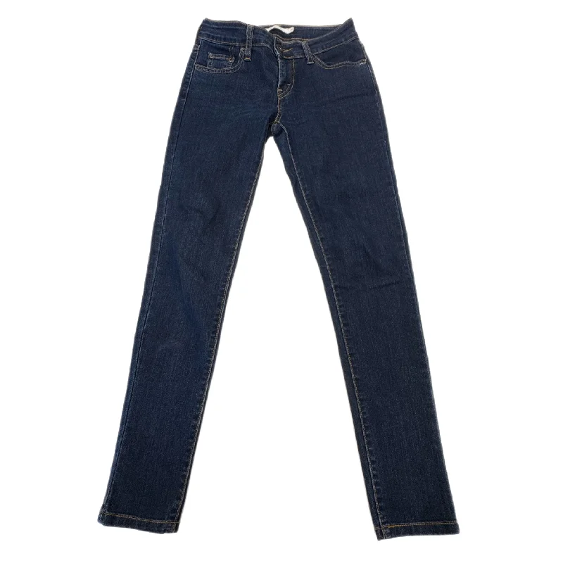 Everyday Jackets Jeans Skinny By Levis In Blue Denim, Size: 2