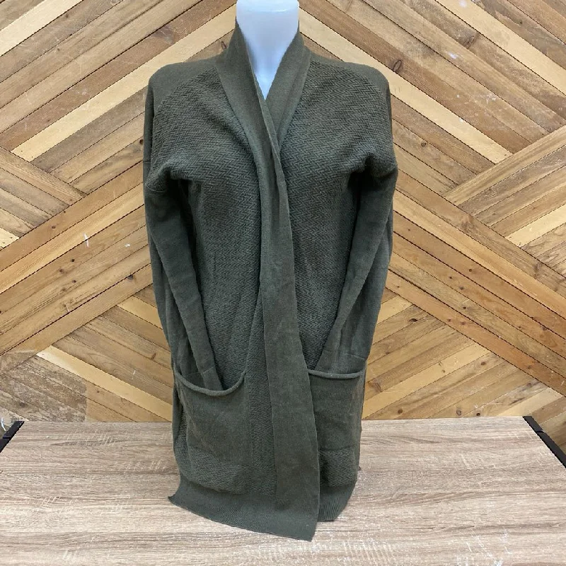 Lole - Women's Open Cardigan - MSRP $110: Green-women-MD