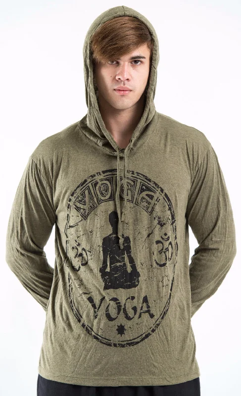 Sure Design Unisex Infinitee Yoga Stamp Hoodie Green