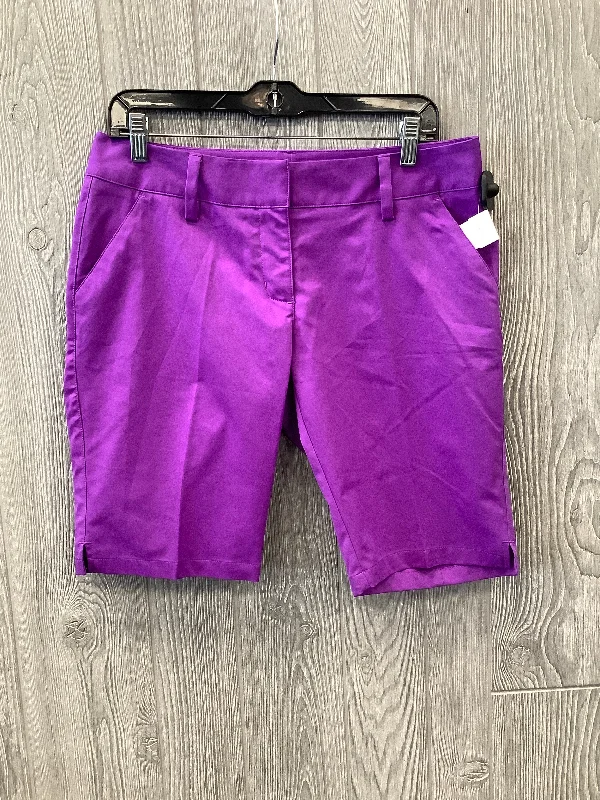 Street Style Tops Athletic Shorts By Adidas In Purple, Size: 6