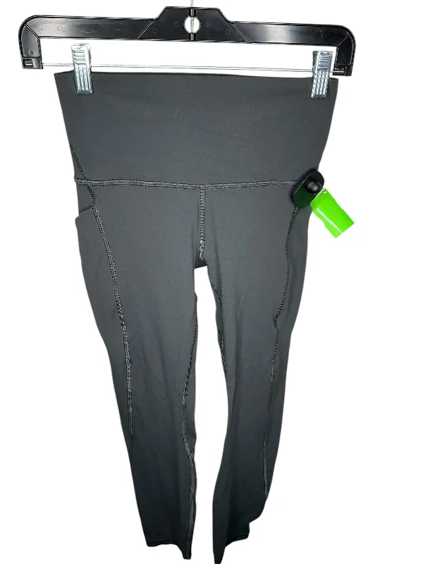 Relaxed Denim Athletic Leggings By Lululemon In Grey, Size: 6