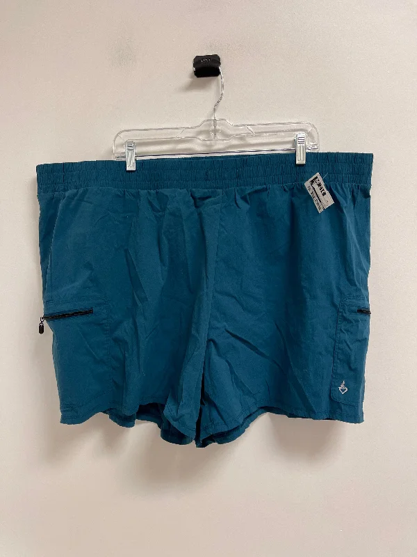 Warm Sweaters Athletic Shorts By Torrid In Teal, Size: 4x