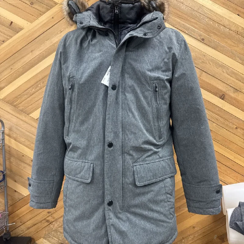 Michael Khors- down men's parka- MSRP compared $559: Grey -men-xs