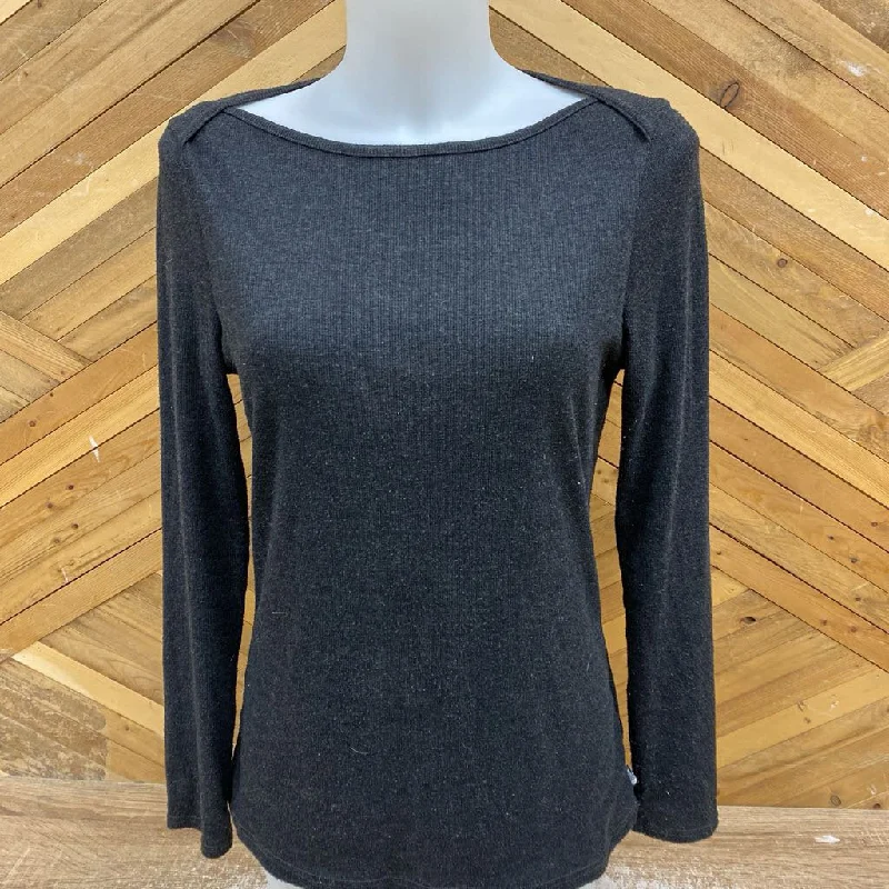 The North Face - Women's L/S Shirt: Dark Grey-women-MD