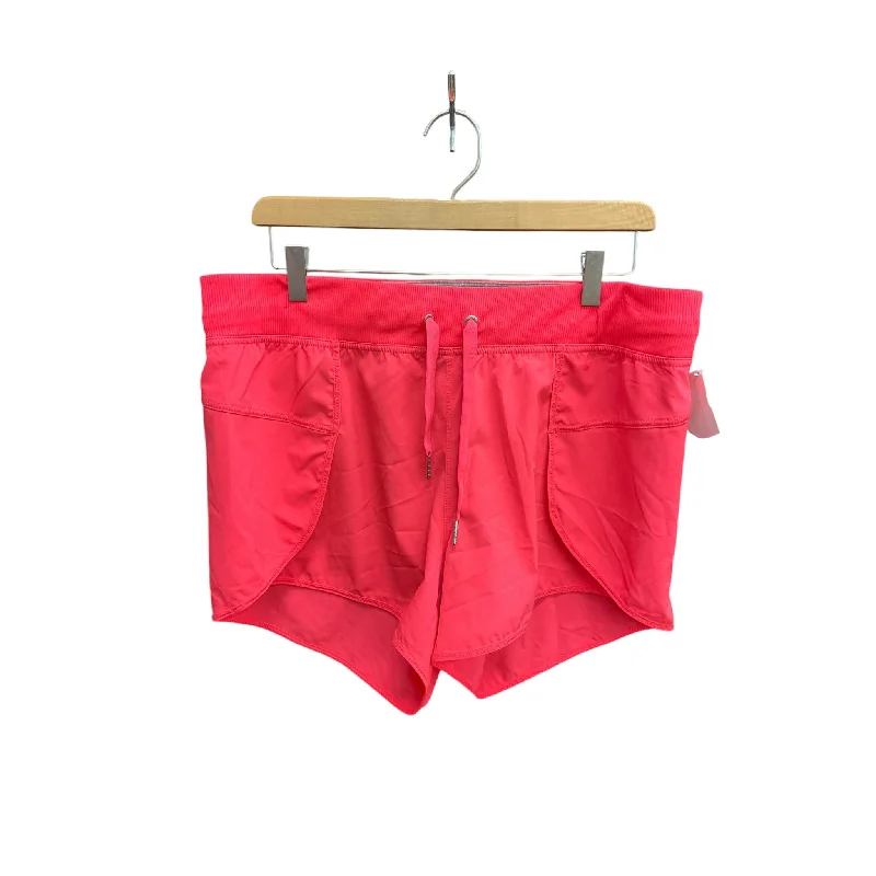 Smart Casual Wear Athletic Shorts By Calvin Klein In Pink, Size: L