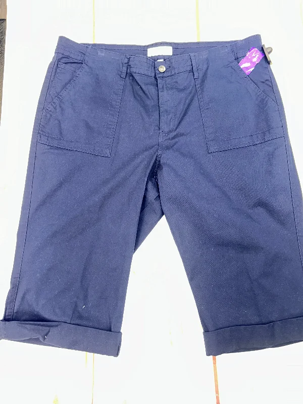 Sports Gear Capris By Jones New York In Blue, Size: 16