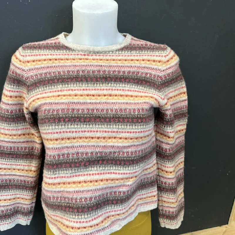 Eddie Bauer- wool knit sweater- MSRP $90: pink knit -women-MD