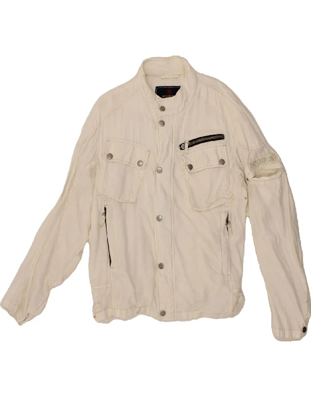 IVY OXFORD Mens Utility Jacket IT 50 Large White