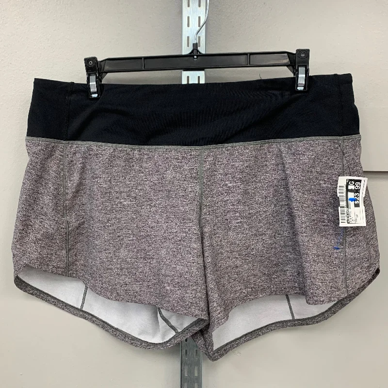 Classic Designs Athletic Shorts By Lululemon In Grey, Size: 10