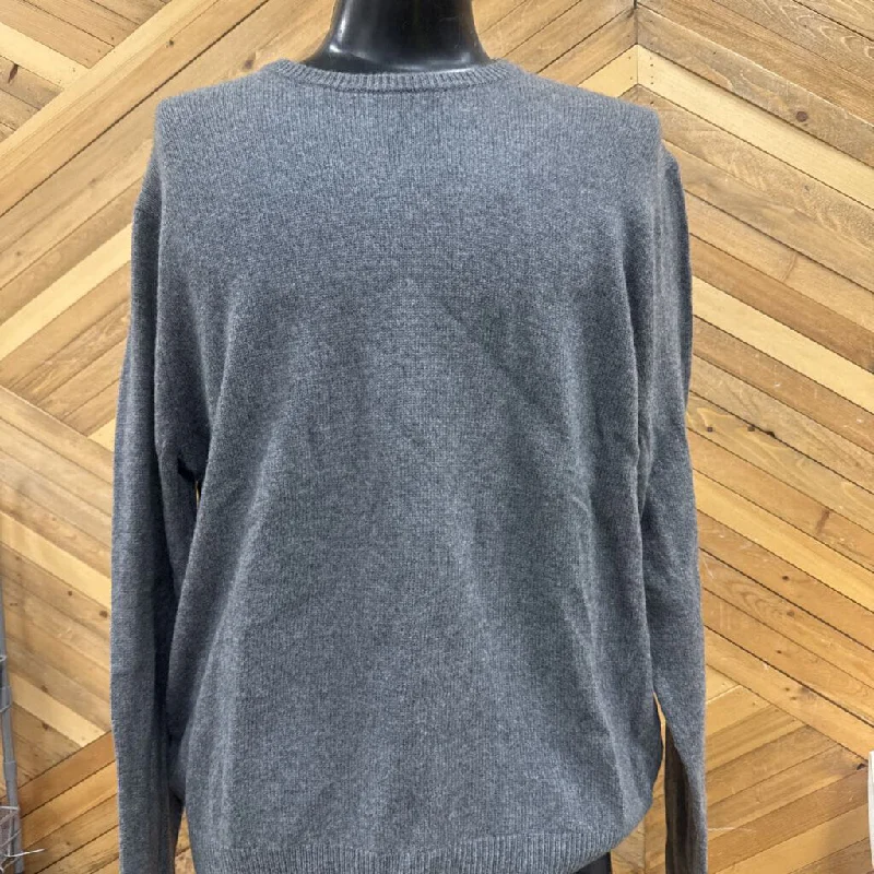 Patagonia - Men's Recycled Cashmere Crewneck Sweater - MSRP $249: Grey-men-LG