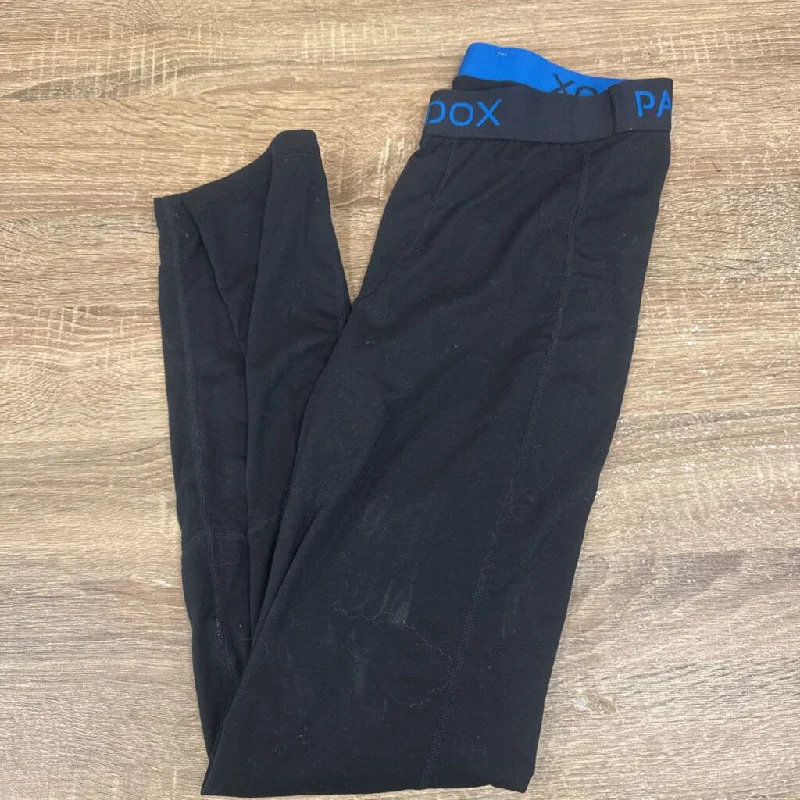 Paradox Black Activewear Pants: black-men-SM