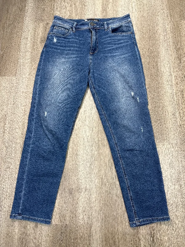 Jeans Boyfriend By Kut In Blue Denim, Size: 4