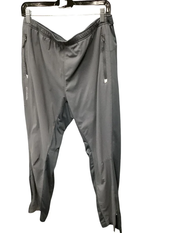 Weekend Tops Athletic Pants By Columbia In Grey, Size: L