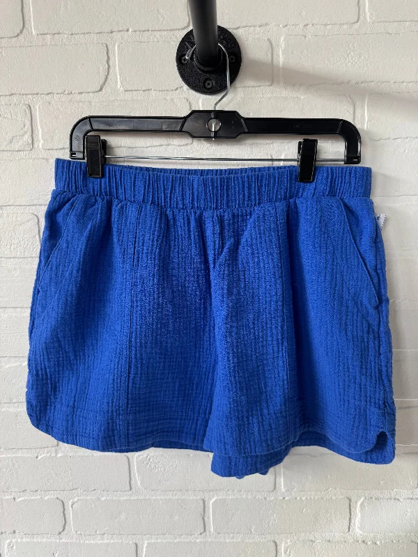 Trendy Jackets Shorts By Universal Thread In Blue, Size: 10
