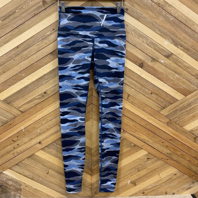 Lululemon - Women's Printed Active Leggings : Black/Blue/Grey Camo-women-XS