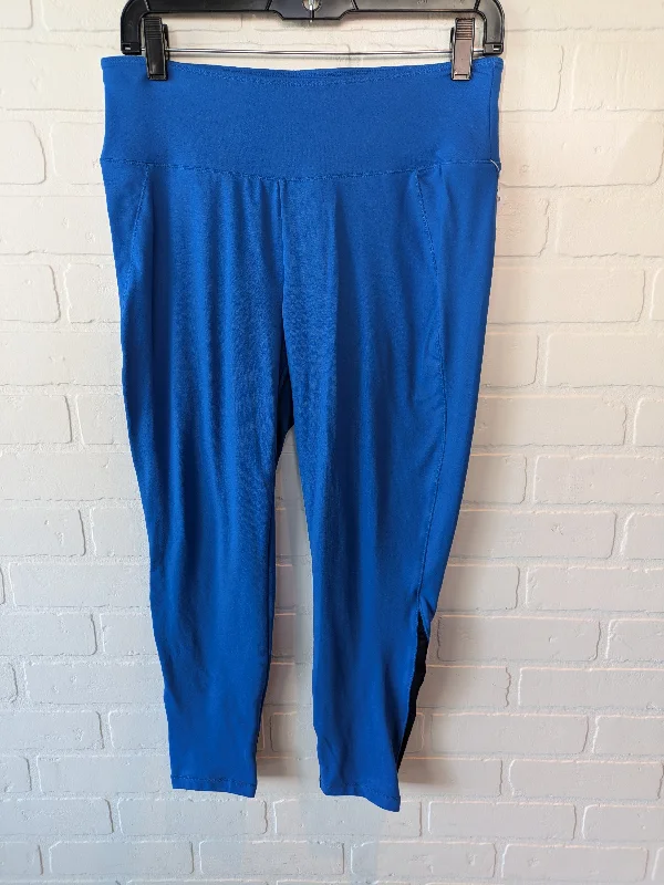 Modern Clothing Athletic Leggings Capris By Talbots In Blue, Size: 8petite