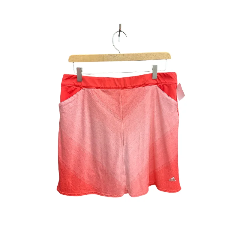 Smart Suits Athletic Skort By Adidas In Orange, Size: L