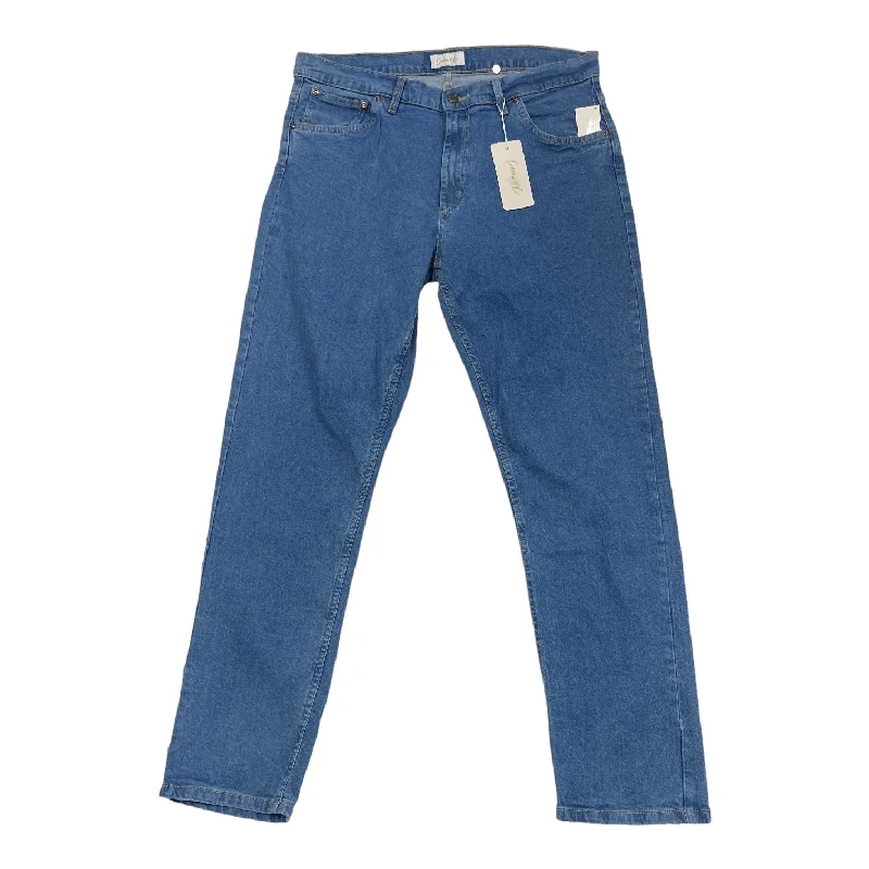 Urban Tees Jeans Skinny By COTTON & CO In Blue Denim, Size: 20