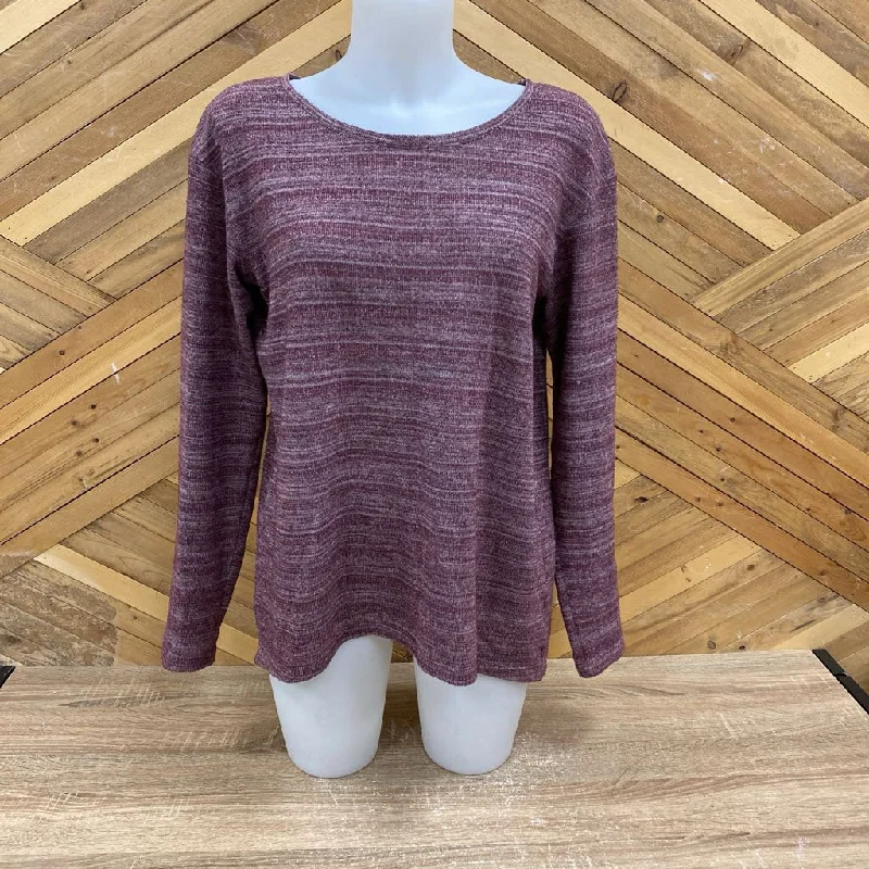 Columbia - Women's Knit Crewneck Sweater - MSRP $: Maroon-women-LG