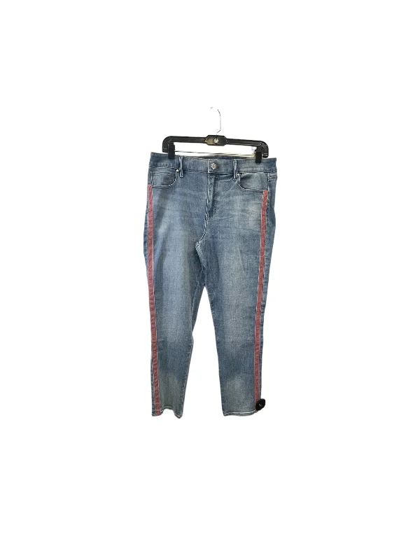 Soft Tees Jeans Skinny By White House Black Market In Blue Denim, Size: 14petite
