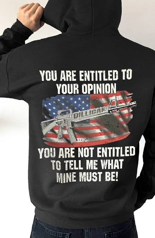 You are entitled to your opinion Pullover Hoodie