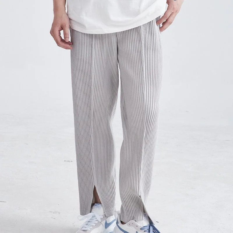 Men's Casual Baggy Straight Trousers Trousers