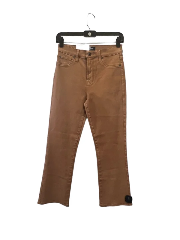 Modern Clothing Jeans Straight By 7 For All Mankind In Tan, Size: 4