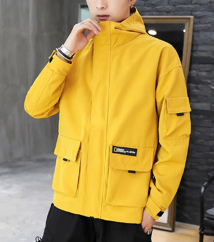 Mens Windproof Jacket with Hood