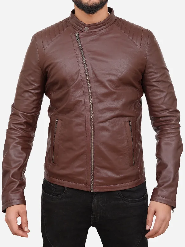 Forge Brown Motorcycle Leather Jacket