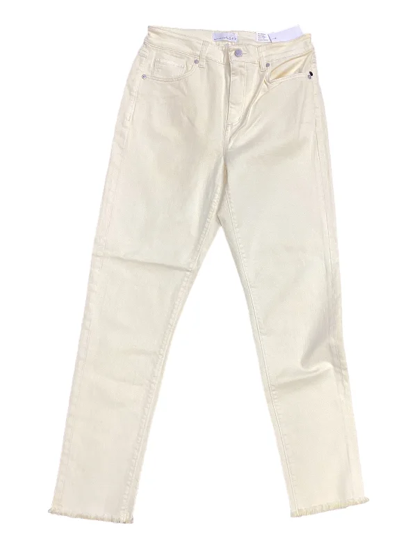 Fashionable Wear Jeans Skinny By Loft In Yellow, Size: 4