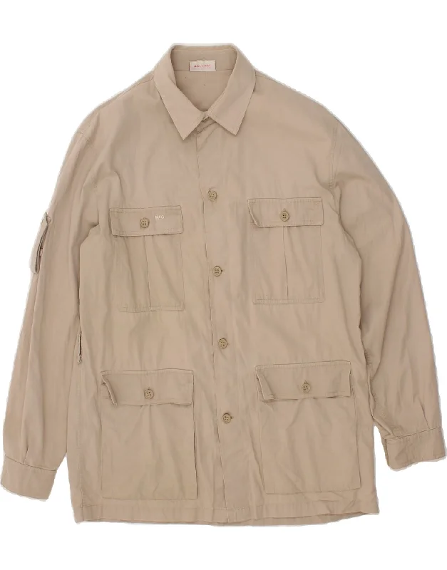 MCGREGOR Mens Utility Jacket UK 38 Medium Beige Cotton