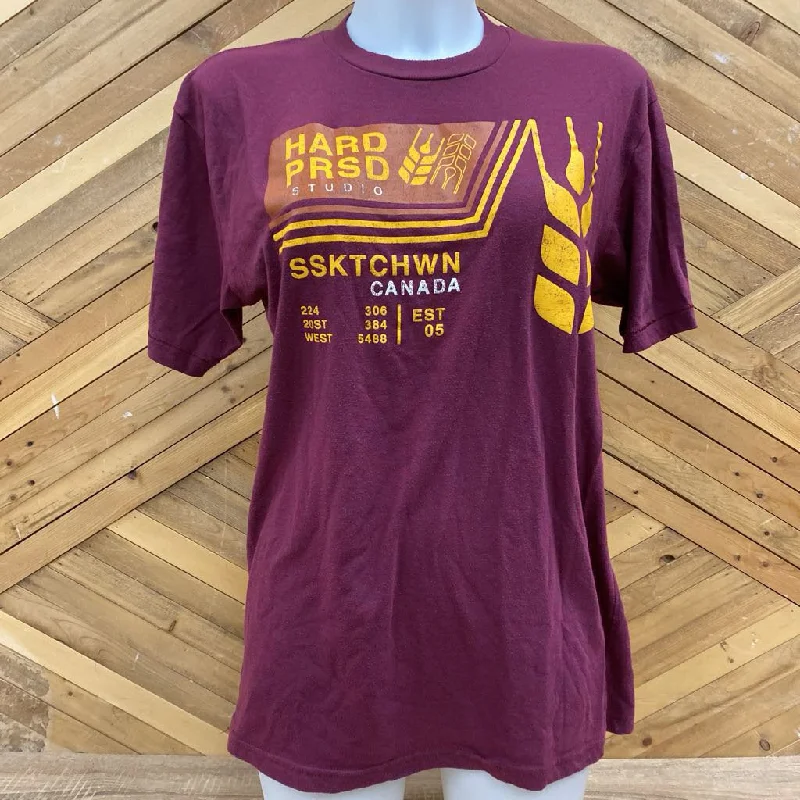 Hard Prsd Studio T-Shirt: Maroon-unisex-MD