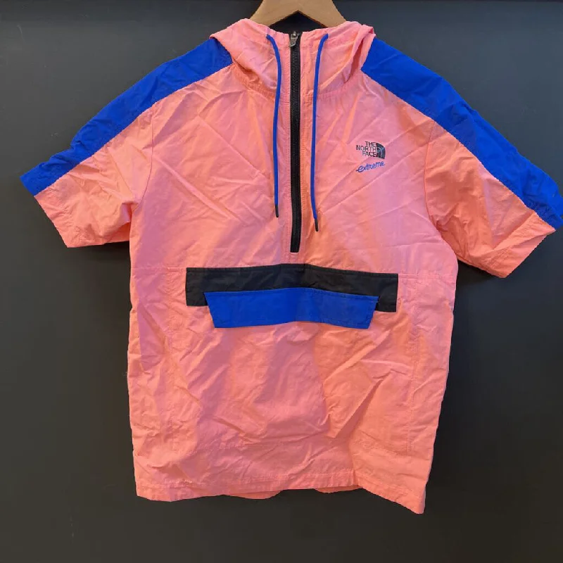 The North Face - Men's Extreme Wind Shirt Miami Pink: Pink/Blue-men-MD