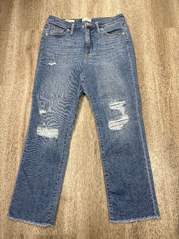 Jeans Straight By Universal Thread In Blue Denim, Size: 8