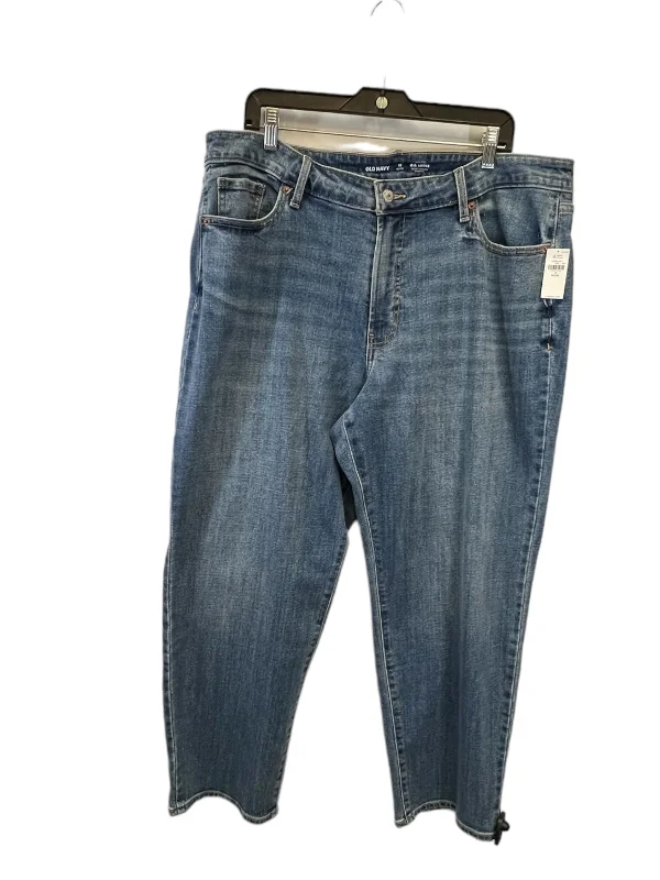 Smart Designs Jeans Flared By Old Navy In Denim Blue, Size: 18