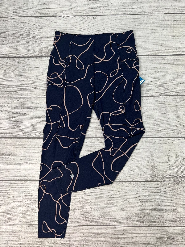 Fashion Sweaters Athletic Leggings By Sweaty Betty In Blue, Size: S