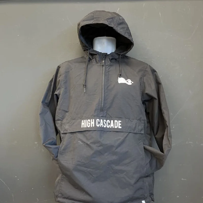 High Cascade - Men's Anorak Jacket: Black-men-SM