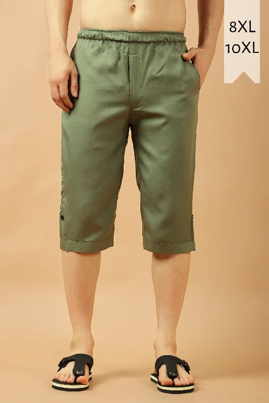 Light Green Tencel Capri