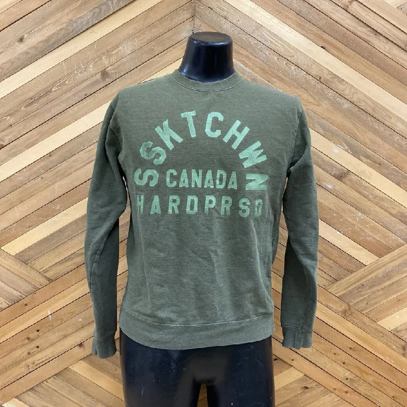 Saskatchewan Canada Sweatshirt: Olive Green-women-SM