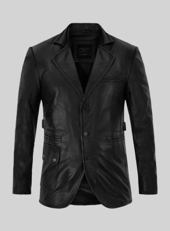 Until Death Leather Blazer