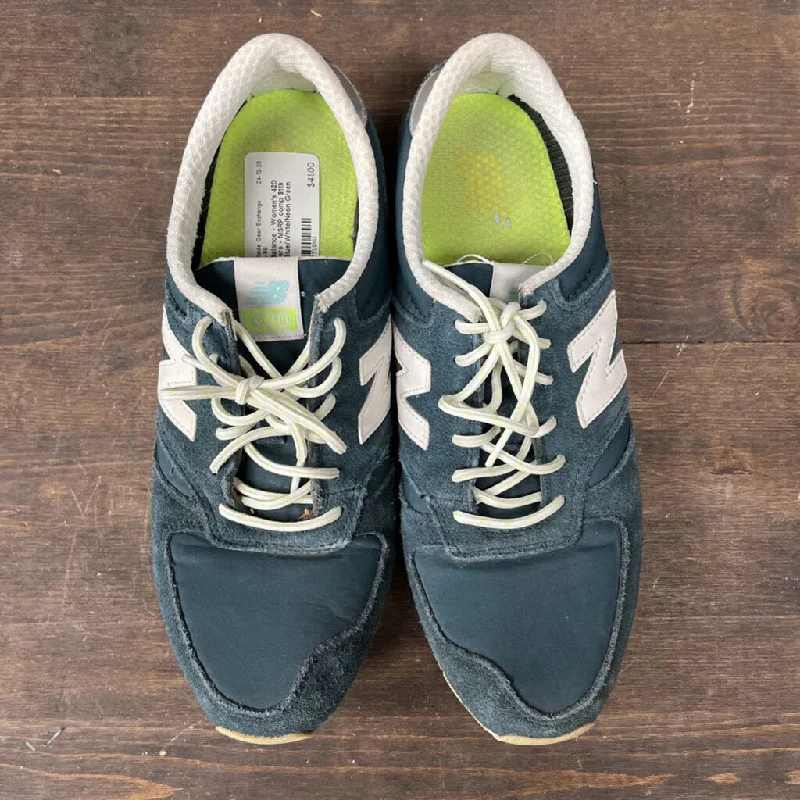 New Balance - Women's 420 Sneakers - MSRP comp $119: Dark Blue/White/Neon Green-women-W9