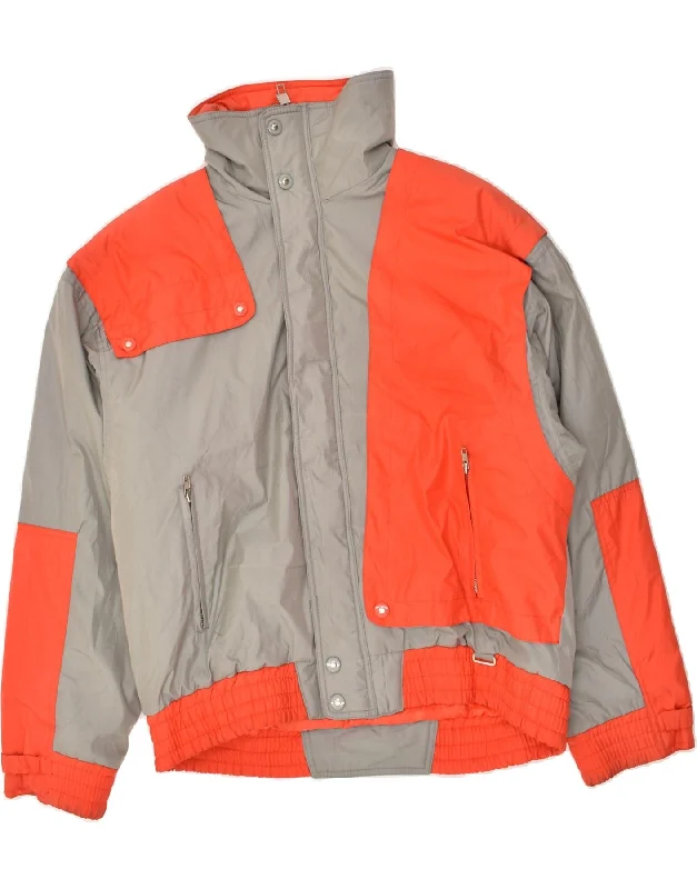 CARRERA Mens Graphic Windbreaker Jacket UK 38 Medium Orange Colourblock