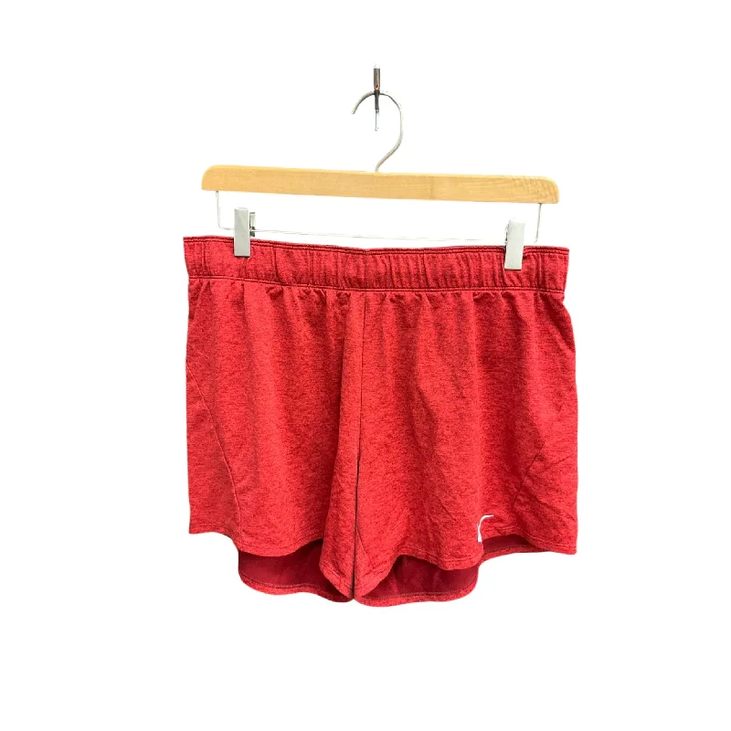 Classic Designs Athletic Shorts By Nike Apparel In Red, Size: L